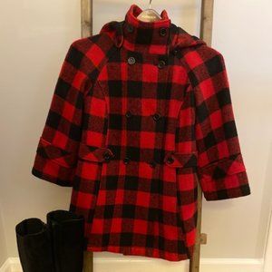 Buffalo Plaid Urban Outfitters Swing Coat | Size Small